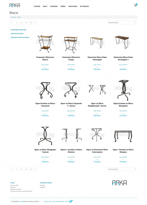 Arka.bg - wrought iron furniture